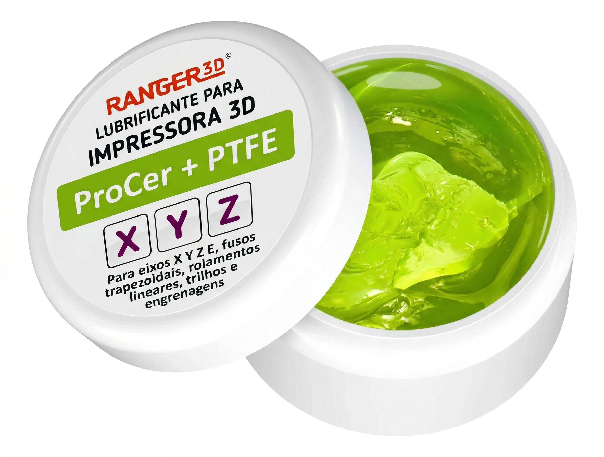 Graxa verde com nano ceramica e PTFE